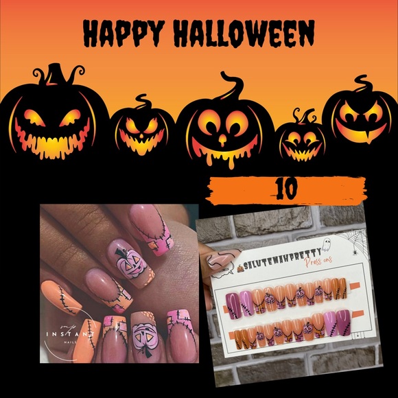 SMP Halloween Edition press on nails ( Instant Nails ) - Picture 13 of 13